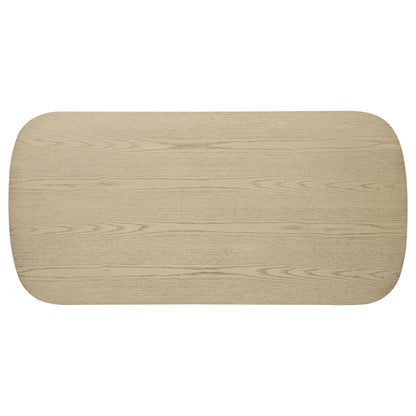 Kailani Coastal Rectangular Cocktail Coffee Table Beige Oak