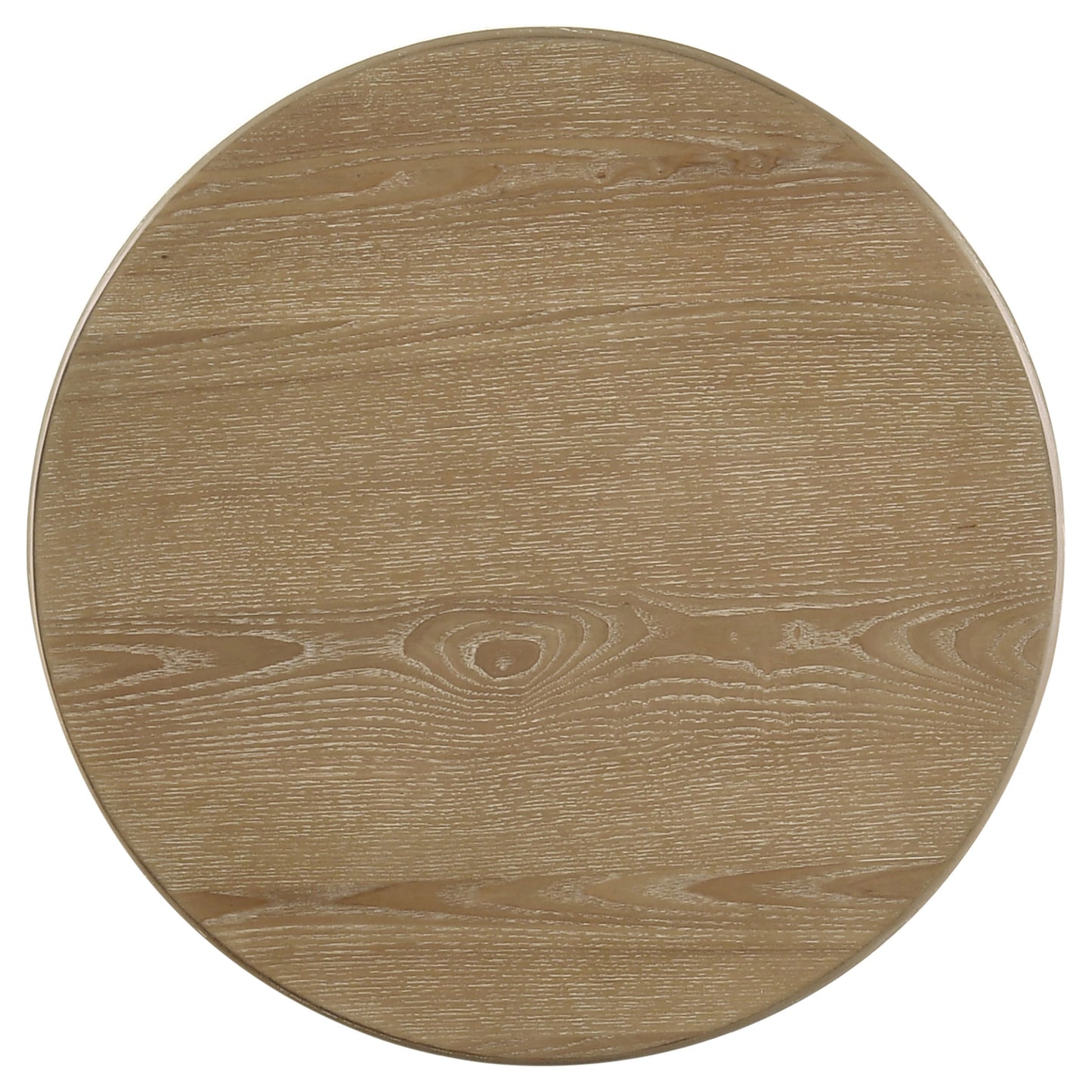 Adina 2-piece Round Coffee Table Set Distressed Light Brown