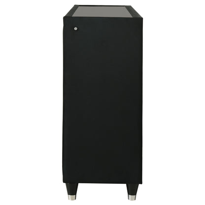 Lorient 8-drawer LED Bedroom Dresser Cabinet Black