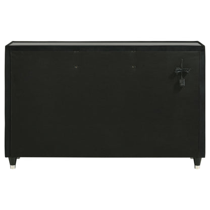 Lorient 8-drawer LED Bedroom Dresser Cabinet Black