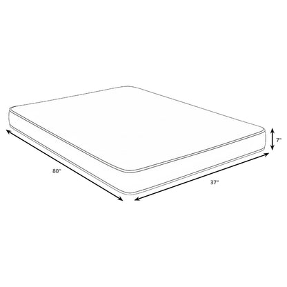 Kenyon 7-inch Twin XL Bamboo Cover Firm Foam Mattress