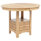 Lavon Oval 60-inch Counter Height Extension Dining Table Light Oak