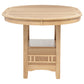 Lavon Oval 60-inch Counter Height Extension Dining Table Light Oak