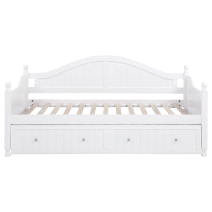 Julie Ann Wood Twin Daybed with Trundle White