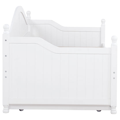 Julie Ann Wood Twin Daybed with Trundle White