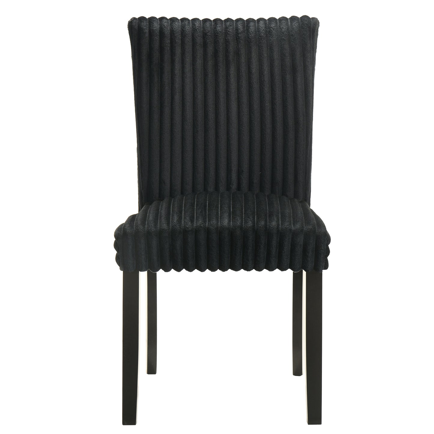 Dermott Upholstered Parson Dining Side Chair Black (Set of 2)