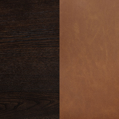 Tegan Faux Leather Upholstered Dining Side Chair Cognac (Set of 2)