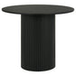 Hamlyn 43-inch Round Wood Counter Height Dining Table Black