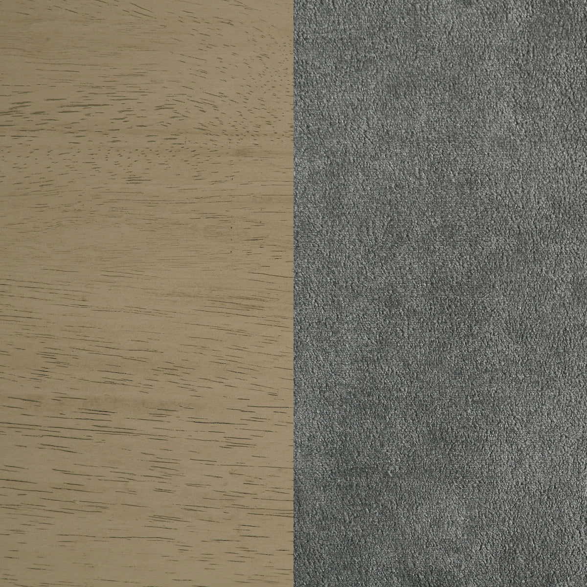 Redbridge Upholstered Side Chair Grey and Natural Oak (Set of 2)