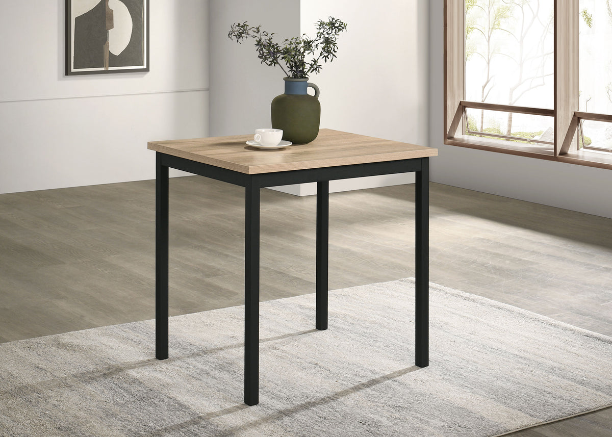 Garza Space Saving Rectangular Dining Table Greige Oak