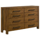 Adderley 5-piece California King Bedroom Set Warm Brown