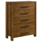 Adderley 5-piece Queen Bedroom Set Warm Brown