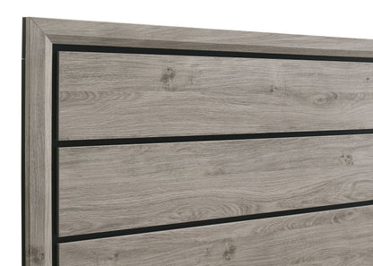 Valen Wood Eastern King Panel Bed Light Taupe