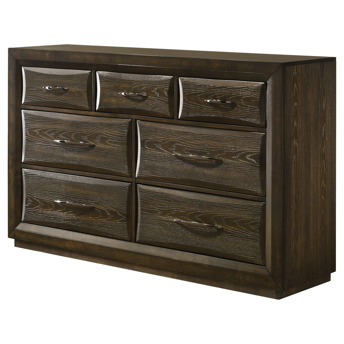 Atlas 7-drawer Bedroom Dresser Cabinet Dark Oak