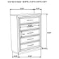Atlas 5-drawer Bedroom Chest of Drawers Dark Oak