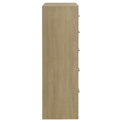 Hendricks 5-drawer Bedroom Chest of Drawers Light Oak