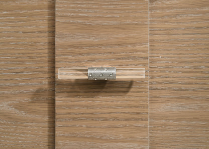 Leanne 6-drawer Sinter Stone Top Dresser and Mirror Light Oak