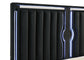 Ravenne 4-piece Velvet Upholstered California King LED Bedroom Set Black