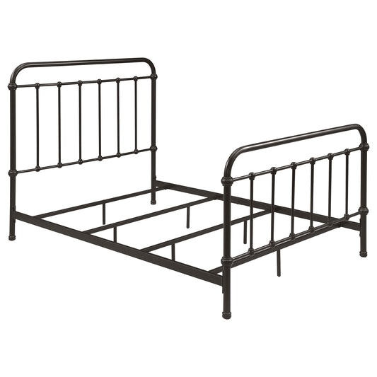 Livingston Metal Full Open Frame Bed Dark Bronze