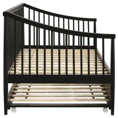 Delgado Windsor Twin Wood Daybed with Trundle Black