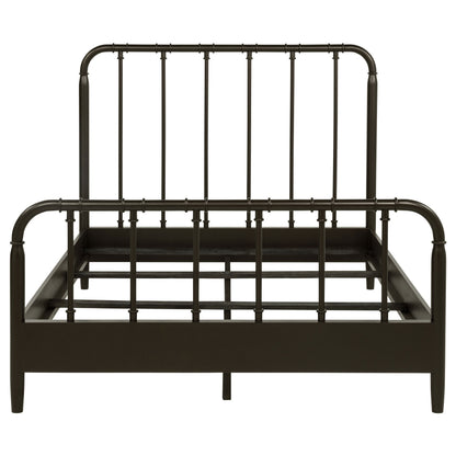 Rocco All Wood Water Pipe Open Frame Eastern King Bed Dark Bronze