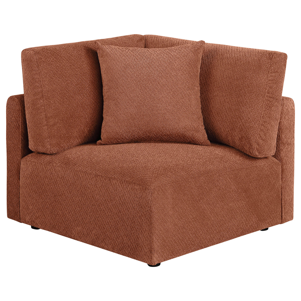 Elysia 5-piece Fabric Upholstered Modular Sectional Sofa Coral