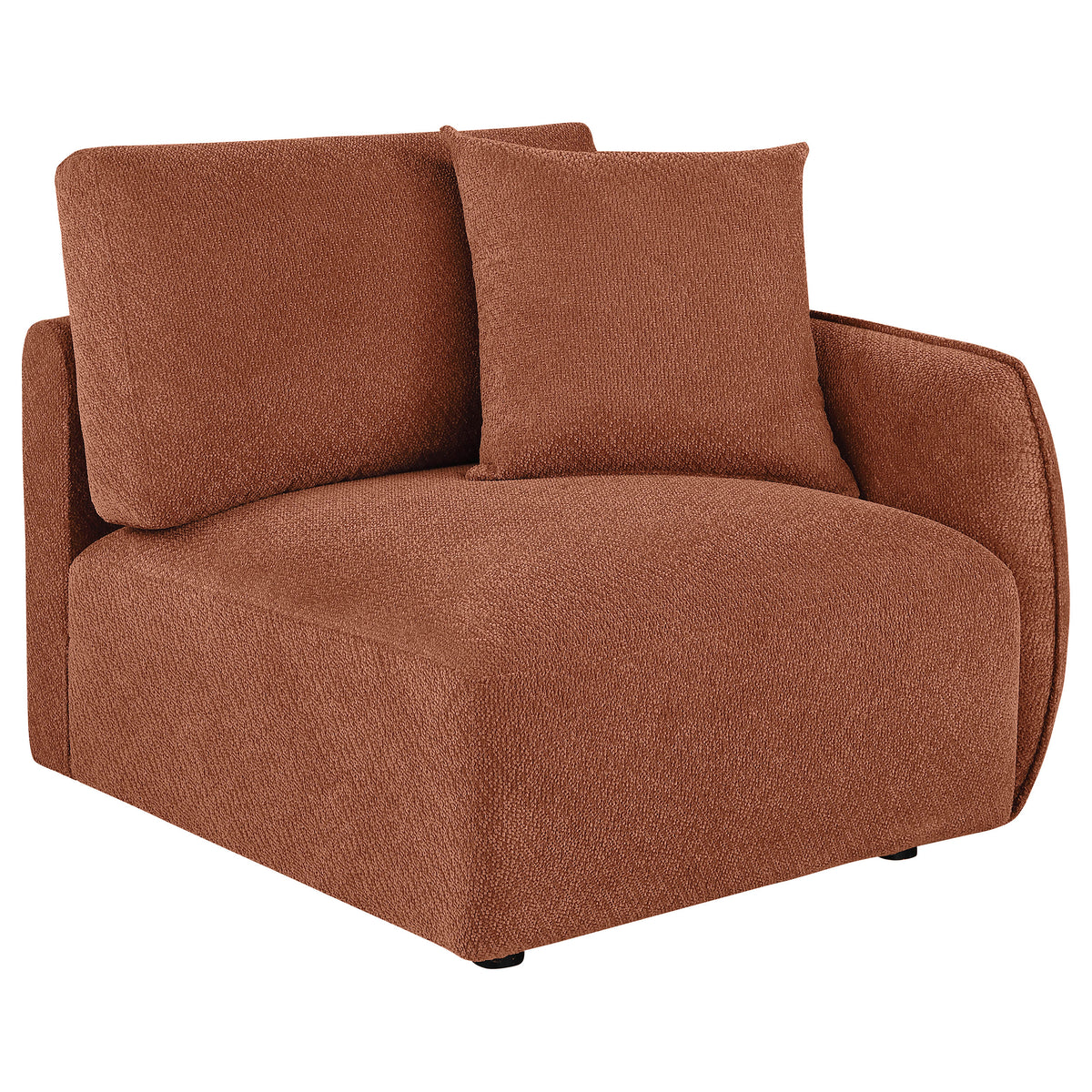 Elysia 5-piece Fabric Upholstered Modular Sectional Sofa Coral