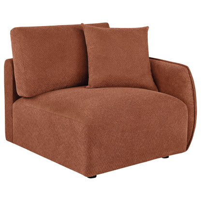 Elysia 5-piece Fabric Upholstered Modular Sectional Sofa Coral