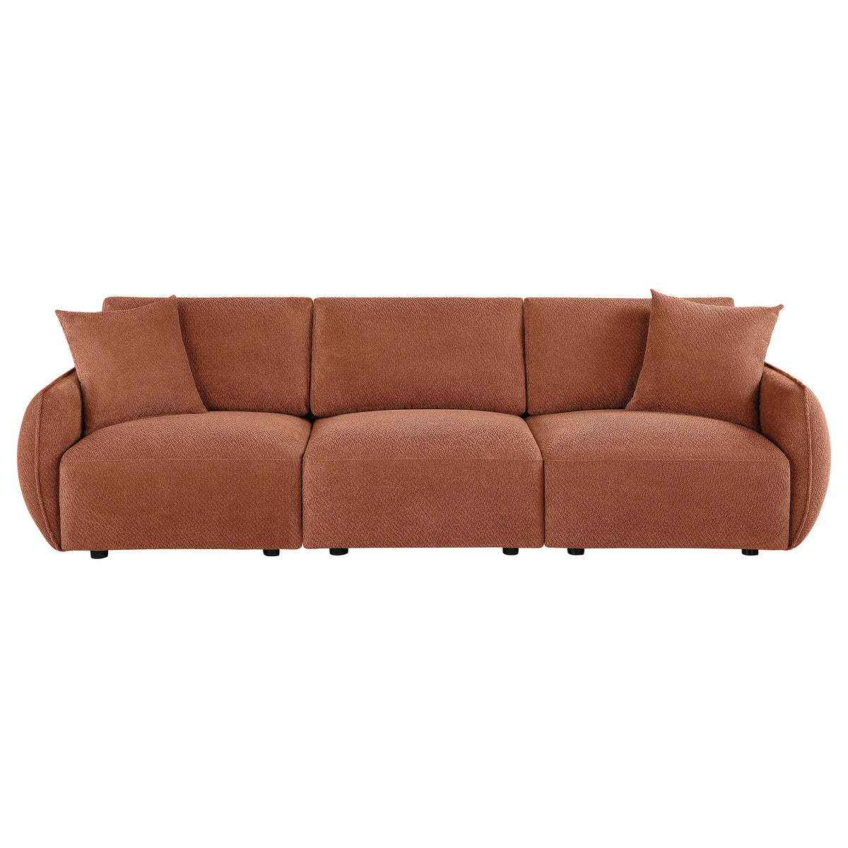 Elysia Fabric Upholstered Modular Lounge Sofa Coral