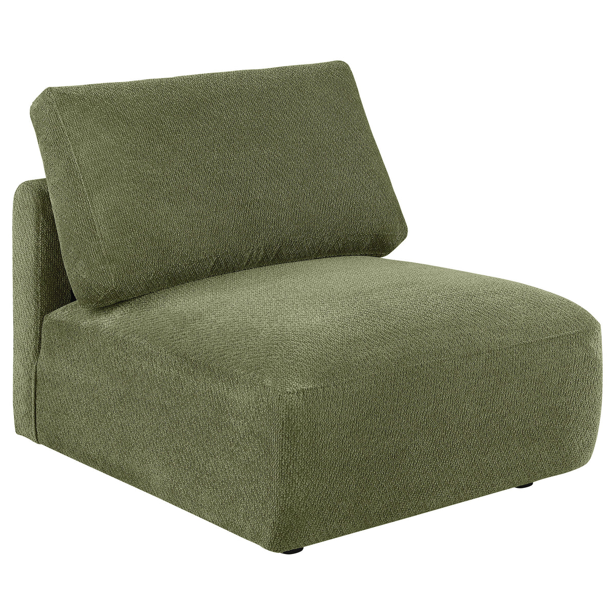 Elysia 5-piece Fabric Upholstered Modular Sectional Sofa Green