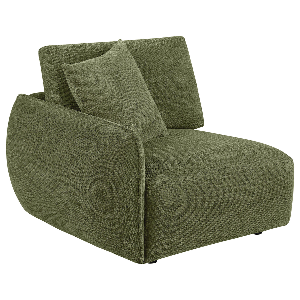 Elysia 5-piece Fabric Upholstered Modular Sectional Sofa Green