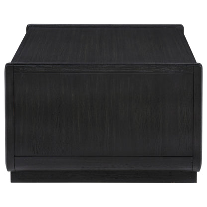 Leandro 2-piece Wood Coffee and End Table Set Burnished Black
