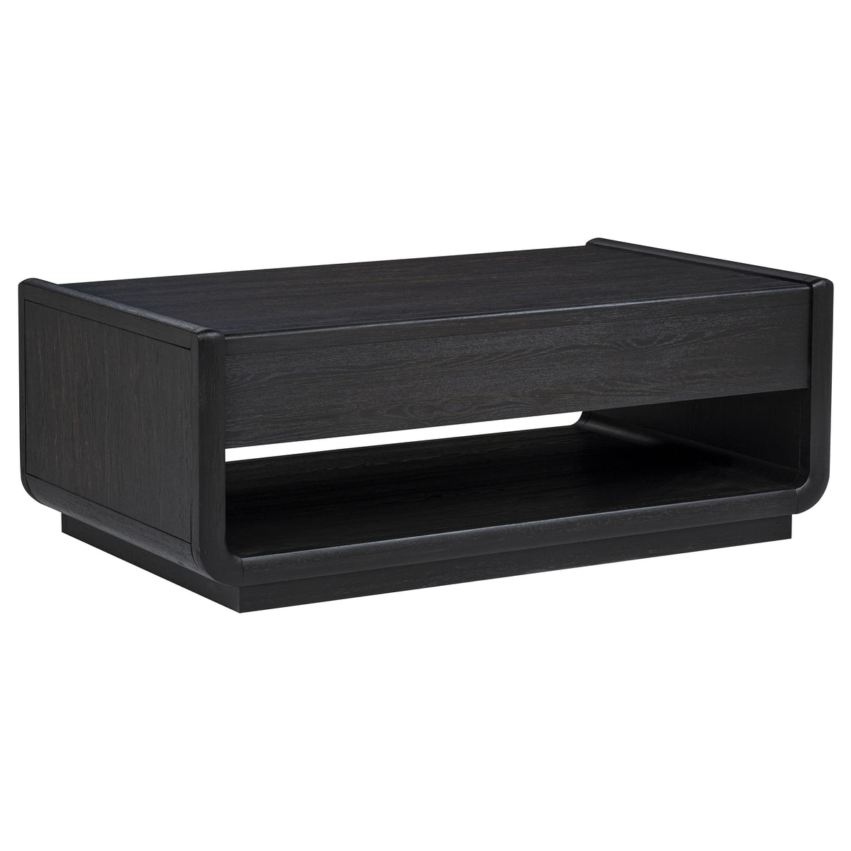 Leandro 3-piece Wood Coffee and End Table Set Burnished Black