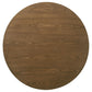 Franklin 2-piece Round Pedestal Coffee Table Set Dark Brown