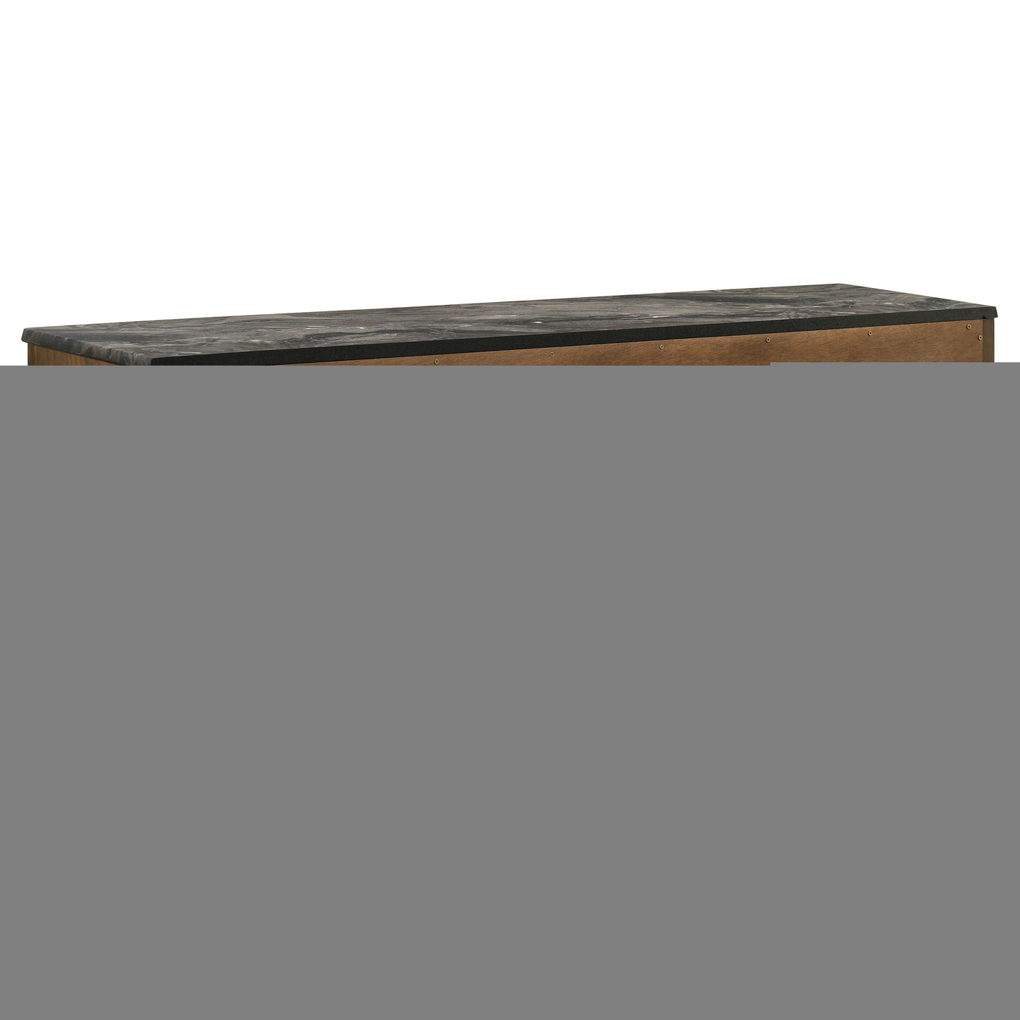 Bradley 63-inch 2-Door SmartTop TV Stand Smokey Grey and Brown