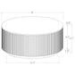 Jason 3-piece Round White Marble Coffee Table Set Greige