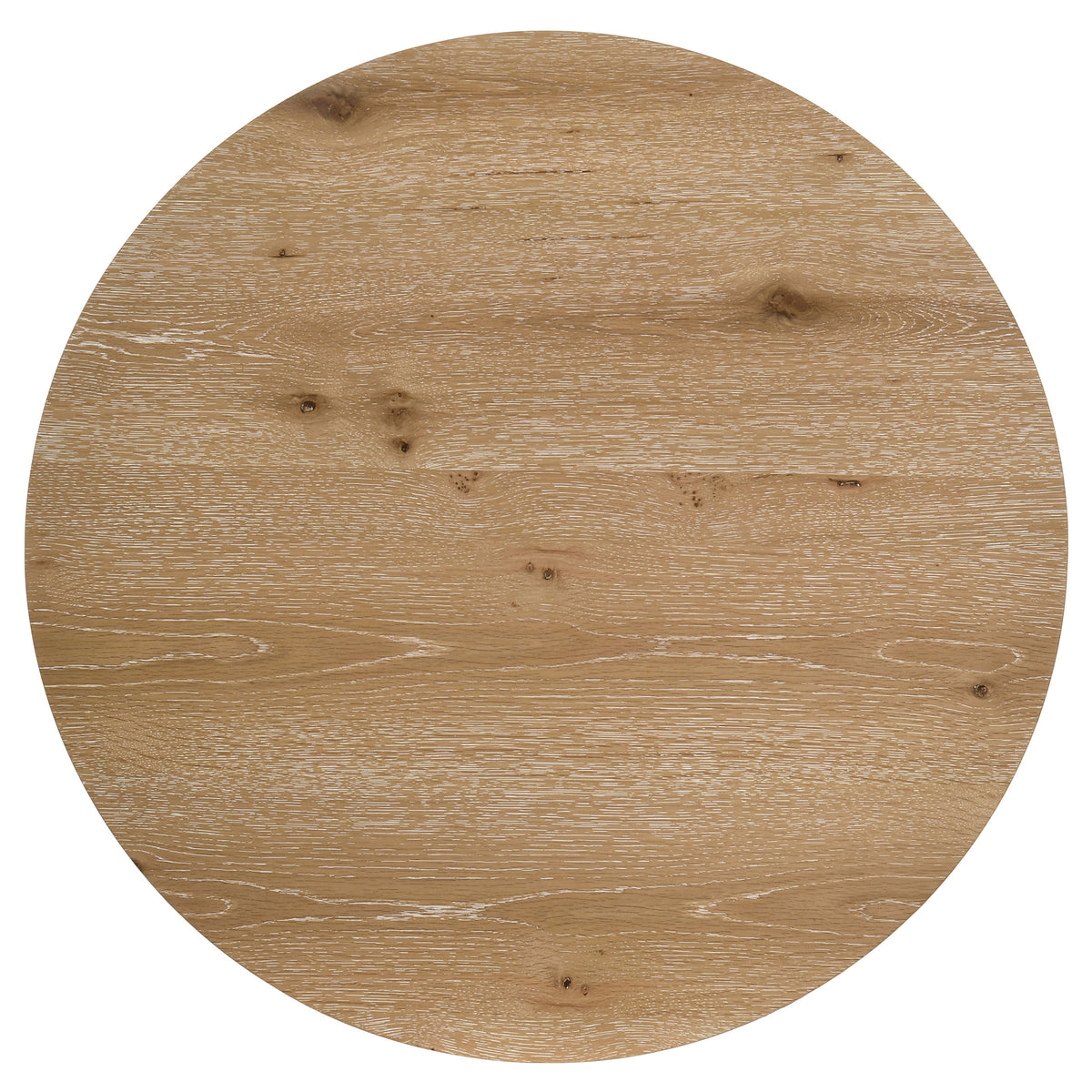 Kessler 2-piece Round Sculptural Wood Coffee Table Set Light Oak