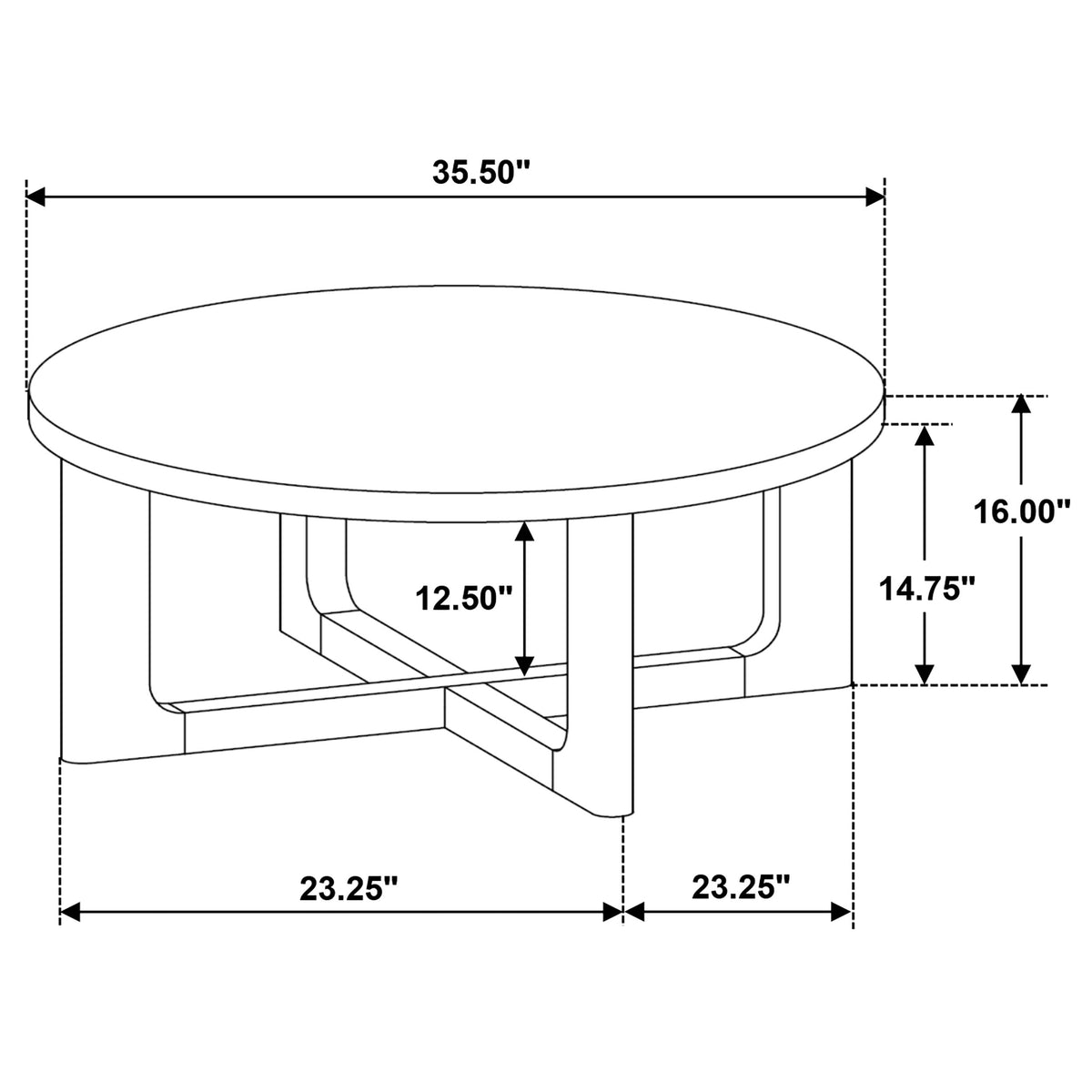 Kessler 2-piece Round Sculptural Wood Coffee Table Set Brown
