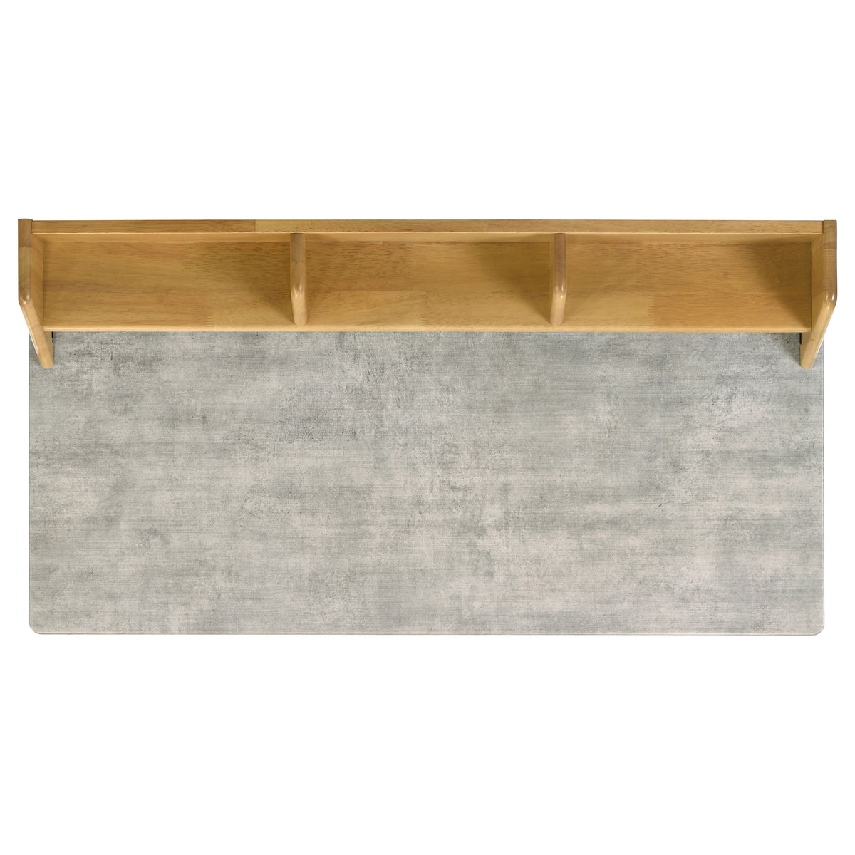Besler 47-inch SmartTop™ Writing Desk with Shelf Cement and Natural