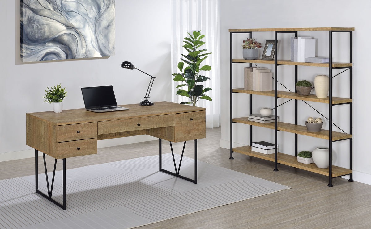 Analiese 63-inch 4-drawer Writing Desk Mango