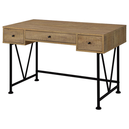 Analiese 47-inch 3-drawer Writing Desk Mango