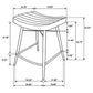 Bayu Leather Upholstered Counter Stool Espresso (Set of 2)