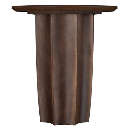 Cayenne Solid Mango Wood Accent Side End Table Walnut