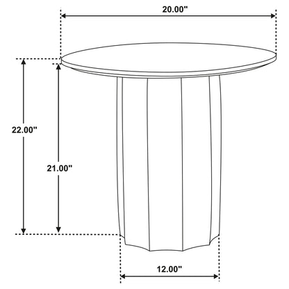 Cayenne 2-piece Solid Mango Wood Coffee Table Set Walnut