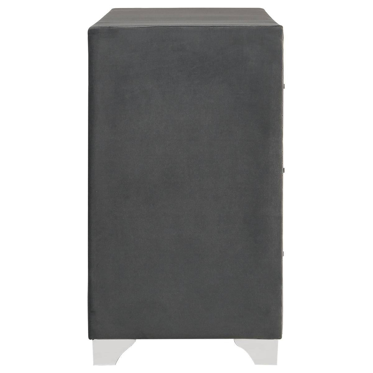 Melody 6-drawer Upholstered Dresser Grey