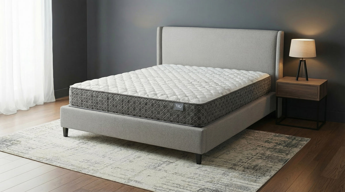 Hayes California King Firm Tight Top Hybrid Mattress White