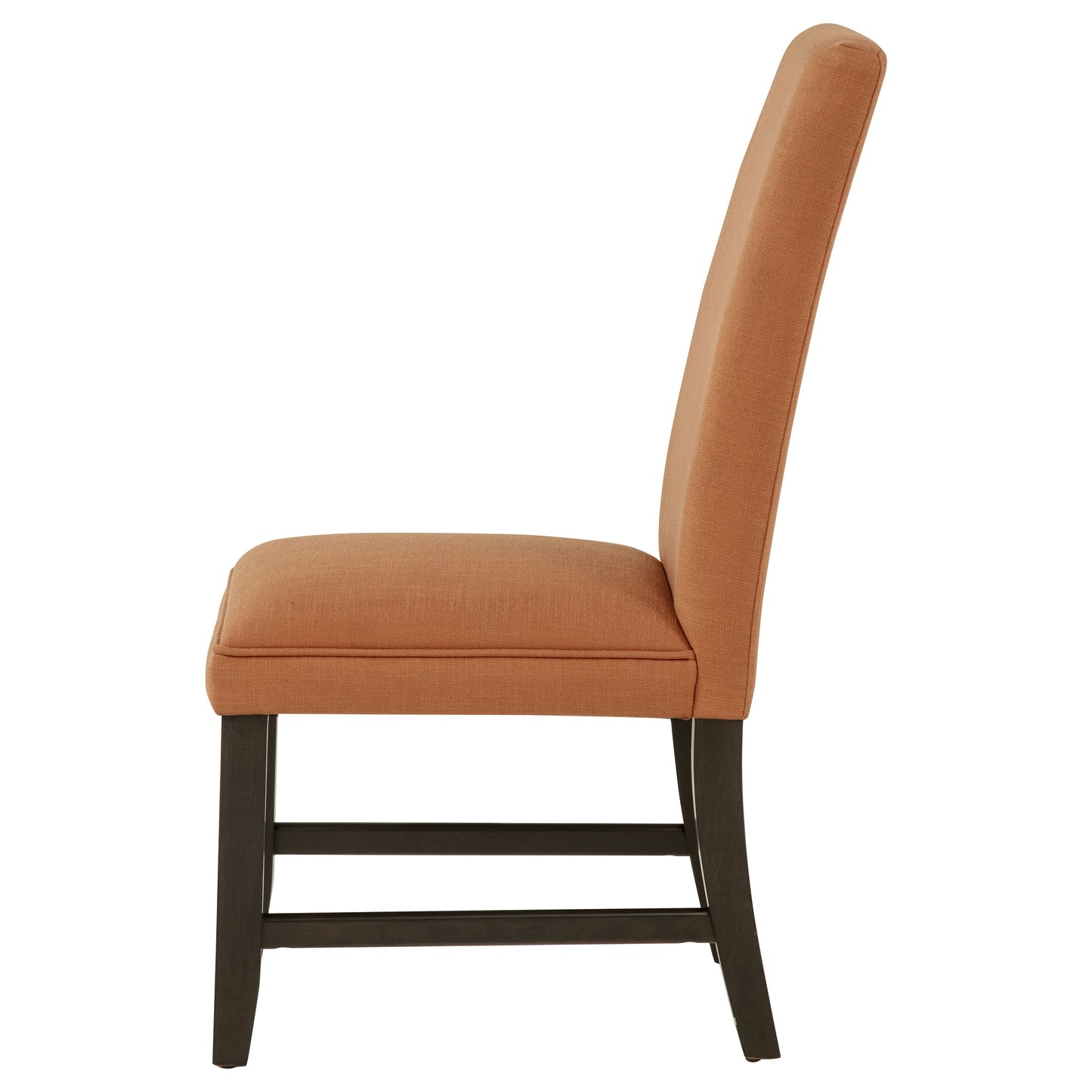 Berning Fabric Upholstered Parson Side Chair Salmon Orange (Set of 2)