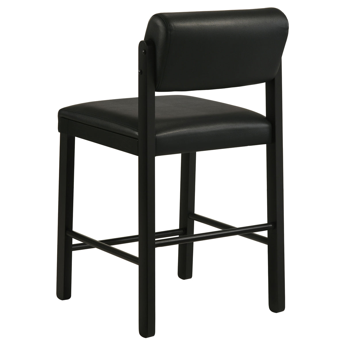 Kehoe Upholstered Counter Height Chair Black (Set of 2)