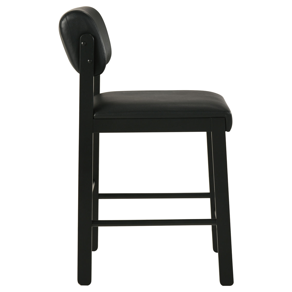 Kehoe Upholstered Counter Height Chair Black (Set of 2)