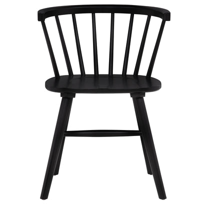 Hamlyn 5-piece Round Wood Dining Set Black